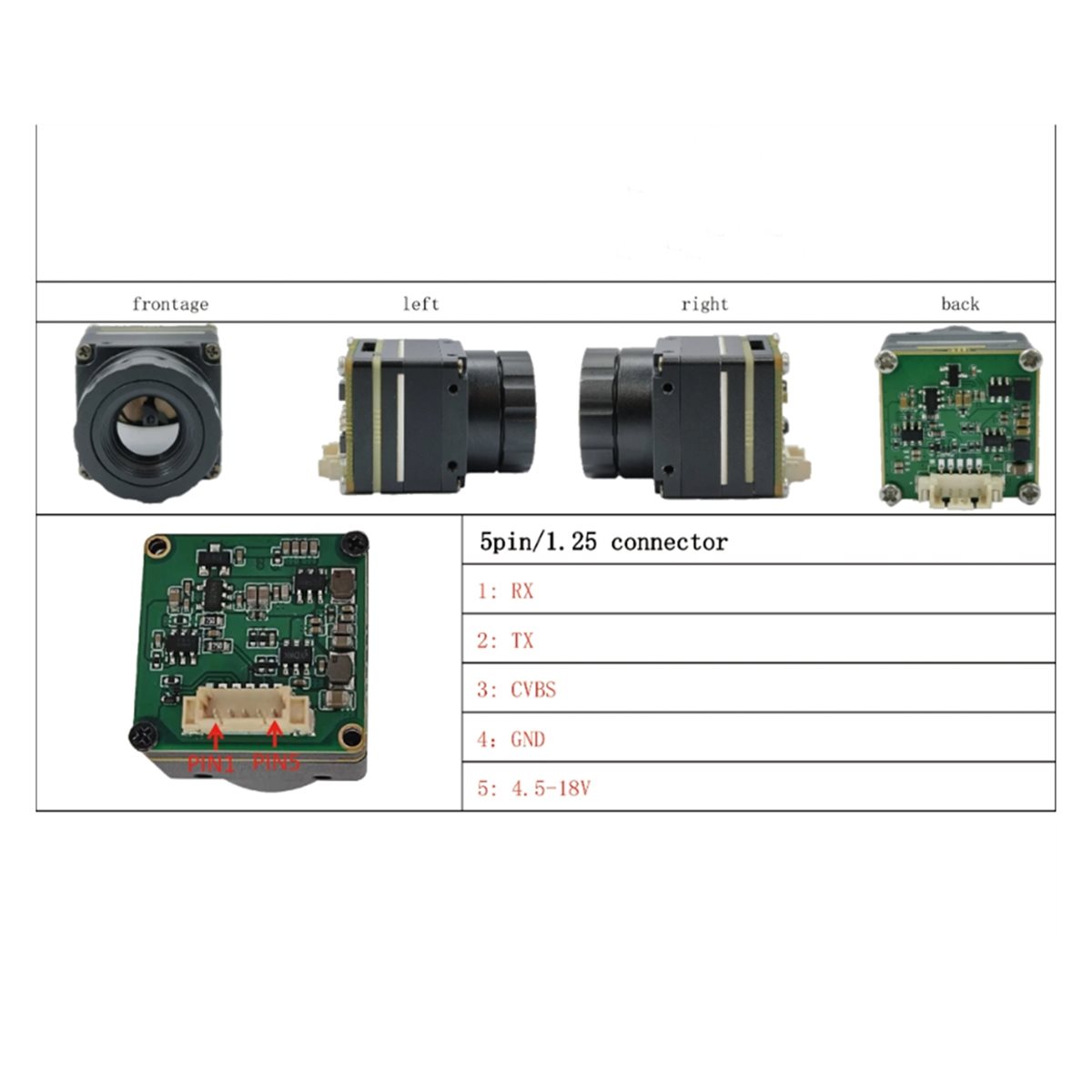Drone Camera Thermal - Modul Pencitraan Termal Inframerah SWXF Kamera