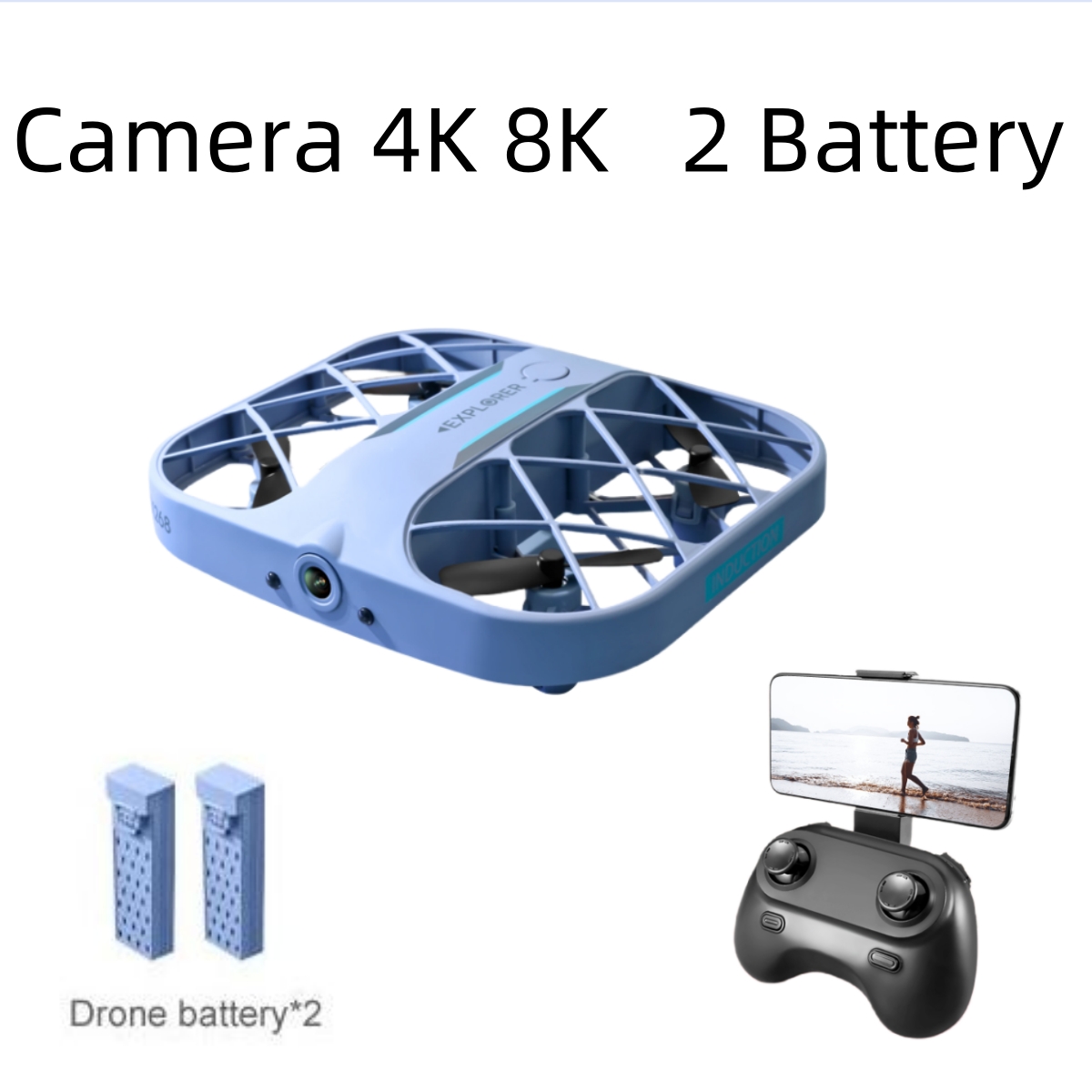 Drone Camera 4K - JJRC H107 FPV RC Drone dengan