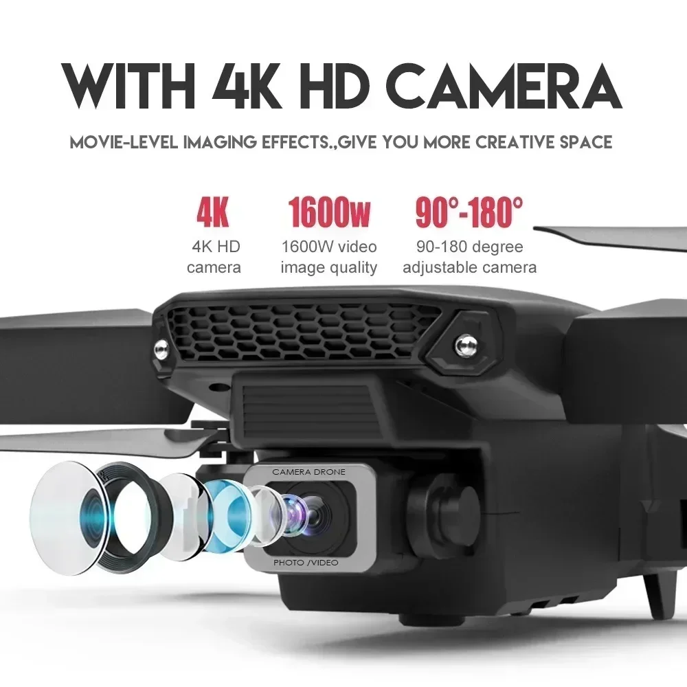 E88 Pro Drone FPV kamera sudut - Drone Camera 4K ulasan dan harga