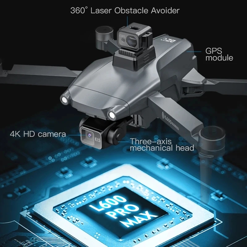 L600 PRO MAX Drone GPS profesi - Drone Camera 4K ulasan dan harga
