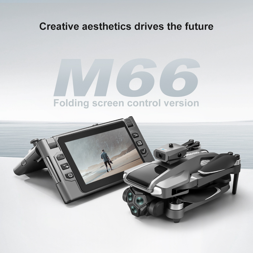 Drone RC Lipat M66 dengan Laya - Drone Camera With Gimbal ulasan dan harga